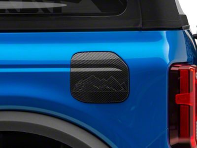 RedRock Fuel Door Cover; Gloss Carbon Design (21-23 Bronco, Excluding Raptor)