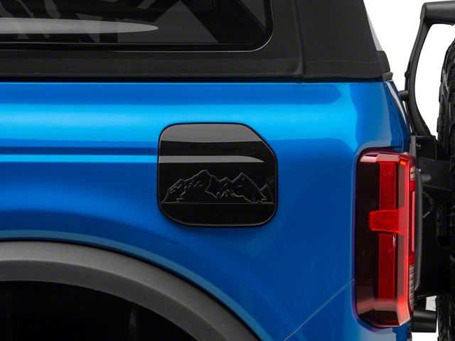 RedRock Fuel Door Cover; Gloss Black (21-24 Bronco, Excluding Raptor)