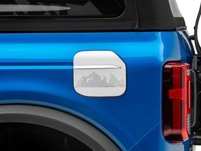 RedRock Fuel Door Cover; Chrome (21-24 Bronco, Excluding Raptor)