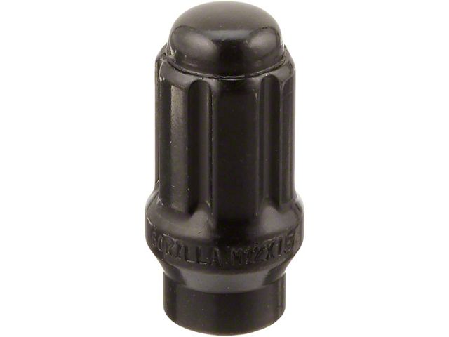 Black Lug Nuts; 12mm x 1.5; Set of 24 (21-24 Bronco, Excluding Raptor)