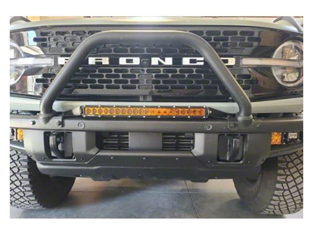 Heretic Studios 20-Inch LED Light Bar with Bumper Mounting Kit; Combo Beam; Amber Lens (21-24 Bronco)