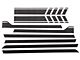 First High Version 1 Side Stripes; Matte Black (21-24 Bronco 4-Door)