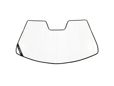 Covercraft UVS100 Heat Shield Custom Sunscreen with Black Ford Oval Logo; White (21-24 Bronco)