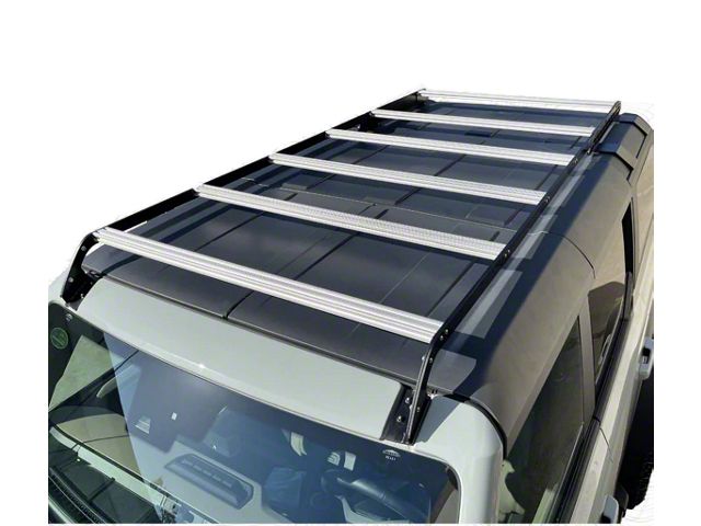Hard Top Full Size Roof Rack with Silver Cross Bars (21-24 Bronco 4-Door)