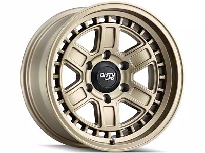 Dirty Life Cage Matte Gold 6-Lug Wheel; 17x8.5; -6mm Offset (10-24 4Runner)