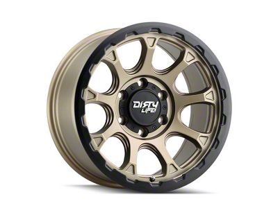 Dirty Life Drifter Matte Gold 6-Lug Wheel; 17x8.5; -6mm Offset (10-24 4Runner)