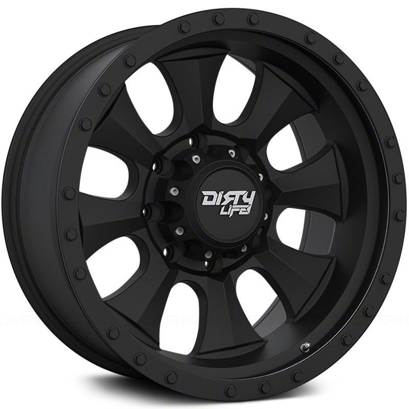 Dirty Life Toyota 4-Runner Ironman Star Cap Matte Black 6-Lug Wheel ...