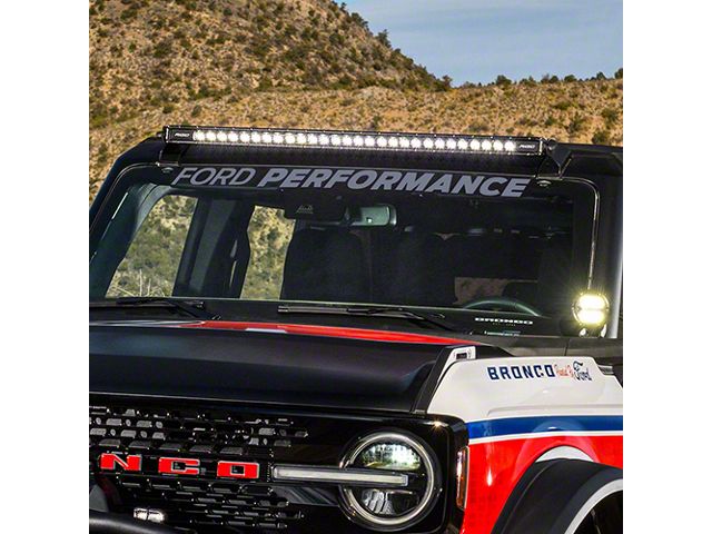 Ford Performance Windshield Banner; Silver (21-24 Bronco)