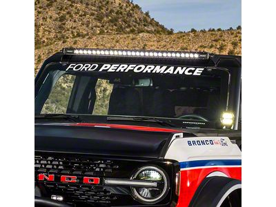 Ford Performance Windshield Banner; White (21-24 Bronco)