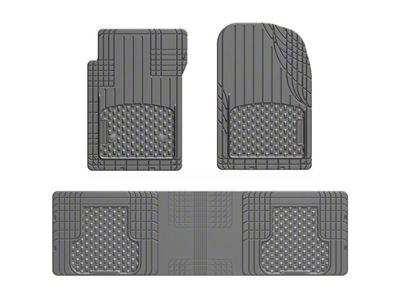 Weathertech AVM Trim-to-Fit 3-Piece Front and Rear Liners; Gray (Universal; Some Adaptation May Be Required)