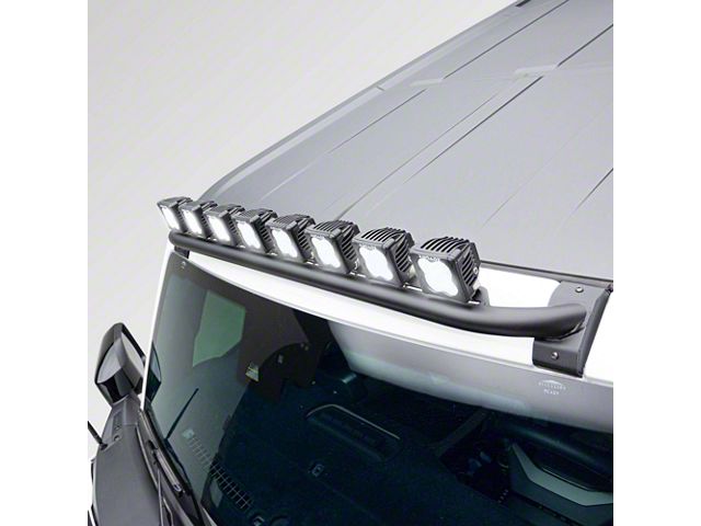 ZRoadz Eight 3-Inch White LED Pod Lights with Tubular Roof Mounting Bar (21-24 Bronco)