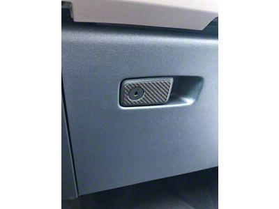 Glove Box Accent Trim; Domed Carbon Fiber (21-24 Bronco)