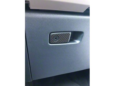 Glove Box Accent Trim; Raw Carbon Fiber (21-24 Bronco)
