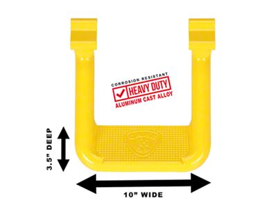 Carr Hoop II Steps; Safety Yellow; Pair (21-24 Bronco)