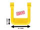 Carr Hoop II Side Steps; Safety Yellow; Pair (05-23 Tacoma, Excluding PreRunner)