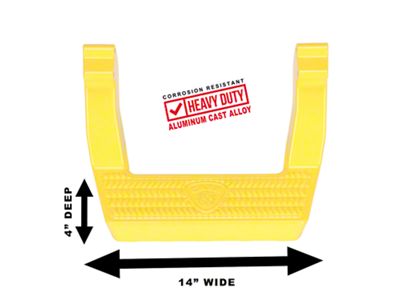 Carr LD Side Steps; Safety Yellow; Pair (07-21 Tundra)