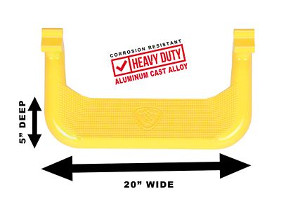 Carr Super Hoop Side Steps; Safety Yellow; Pair (07-21 Tundra)