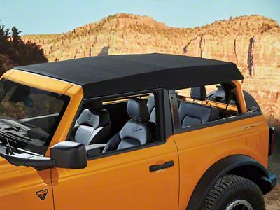 Ford TrekTop Retractable Soft Top; Black Twill (21-24 Bronco 2-Door)
