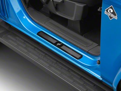 Ford Black Platinum Door Sill Plates (21-24 Bronco 2-Door)