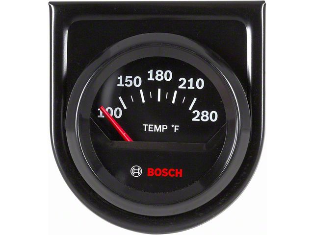 Bosch Black Styleline Water Temp Gauge; Electrical (Universal; Some Adaptation May Be Required)