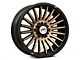 XF Offroad XF-231 Satin Black Machined with Bronze Double Dark Tint 6-Lug Wheel; 20x9; 0mm Offset (21-24 Bronco, Excluding Raptor)