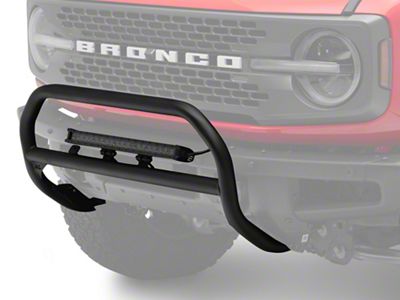 Rough Country Nudge Bar with 20-Inch Black Series White DRL LED Light Bar (21-23 Bronco w/ Modular Front Bumper)