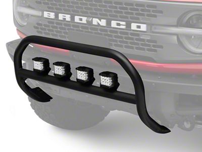 Rough Country Nudge Bar with 3-Inch Osram Wide Angle Series LED Lights (21-24 Bronco w/ Modular Front Bumper)
