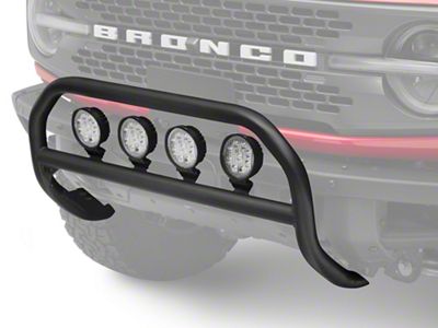 Rough Country Nudge Bar with 4-Inch Round LED Lights (21-23 Bronco w/ Modular Front Bumper)