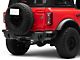 Rough Country Rear Bumper with 6-Inch Slim Line LED Light Bars and Black Series Flood Cube Lights (21-24 Bronco, Excluding Raptor)