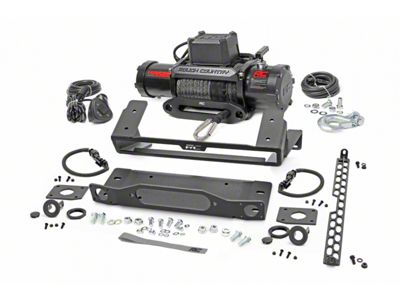 Rough Country Winch Mount with PRO9500S Winch (21-24 Bronco w/ Modular Front Bumper)