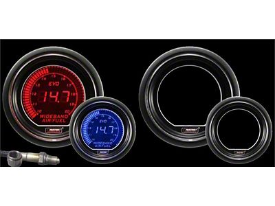 Prosport 52mm EVO Series Digital Wideband Air/Fuel Ratio Gauge; Blue/Red (Universal; Some Adaptation May Be Required)