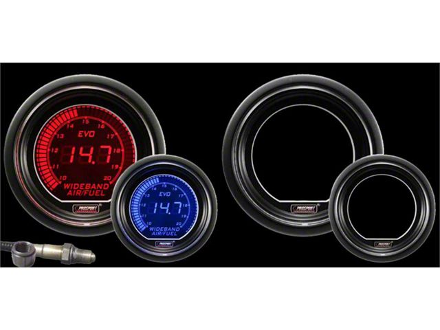 Prosport 52mm EVO Series Digital Wideband Air/Fuel Ratio Gauge; Blue/Red (Universal; Some Adaptation May Be Required)