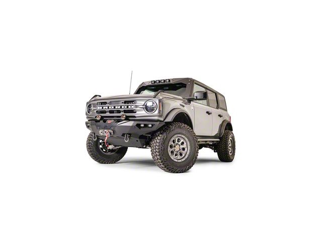 Fab Fours Premium Winch Front Bumper; Bare Steel (21-24 Bronco, Excluding Raptor)