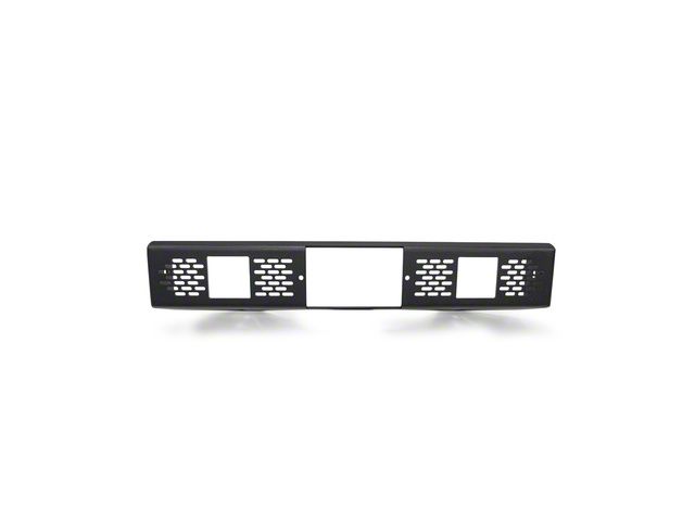 Fab Fours Vengeance Front Bumper Adaptive Cruise Control Relocation Bracket with Light Cutout; Matte Black (21-24 Bronco)