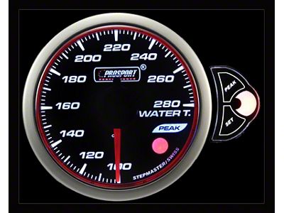 Prosport 52mm Halo Premium Series Water Temperature Gauge; Electrical; Blue/White/Amber (Universal; Some Adaptation May Be Required)