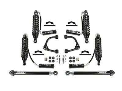 Fabtech 4-Inch Uniball Upper Control Arm Lift Kit with Dirt Logic 2.5 Reservoir Coil-Overs (21-24 Bronco 2-Door w/o Sasquatch Package)