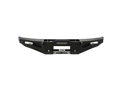 Round Bull Bar for XTS Front Bumper; Textured Black (21-23 Bronco w/ Front Parking Sensors)