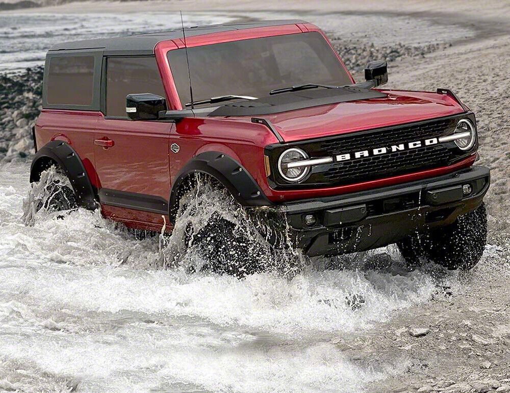 Air Design Bronco Super Bolt Fender Flares; Satin Black FO34E23 (2124