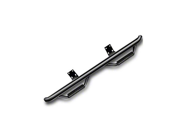 N-Fab Wheel 2 Wheel Nerf Side Step Bars; Textured Black (21-24 Bronco 2-Door)