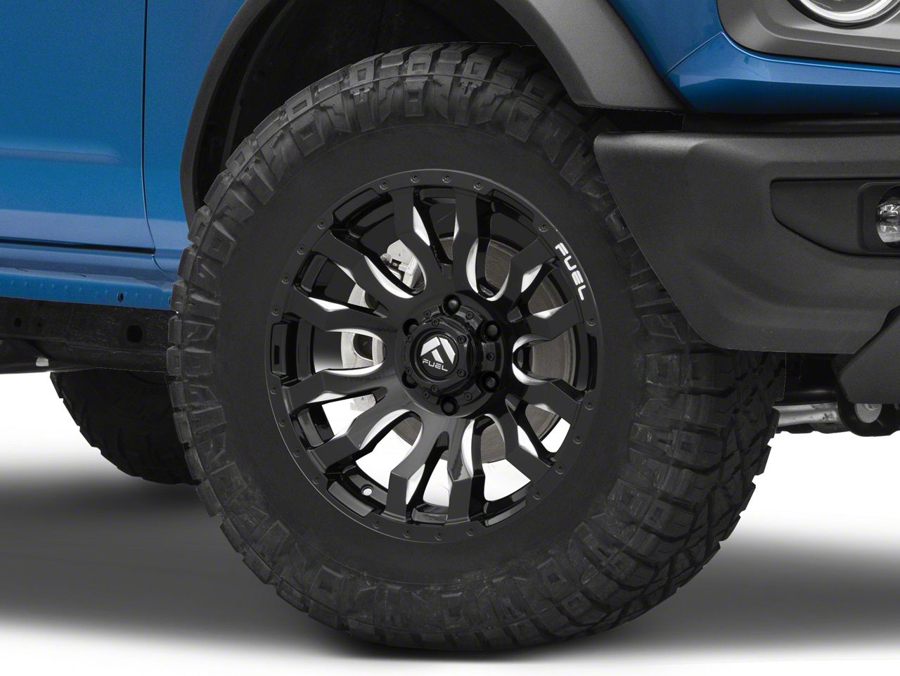 Fuel Wheels Bronco Blitz Gloss Black Milled 6Lug Wheel; 18x9; 12mm