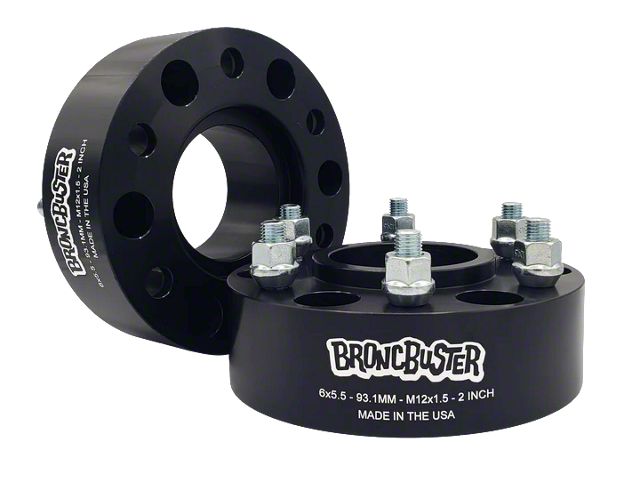 BroncBuster 1.50-Inch Hub-Center Wheel Spacers (21-24 Bronco, Excluding Raptor)