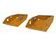 BroncBuster Rear Shock Skid Plates; Cyber Orange (21-24 Bronco)