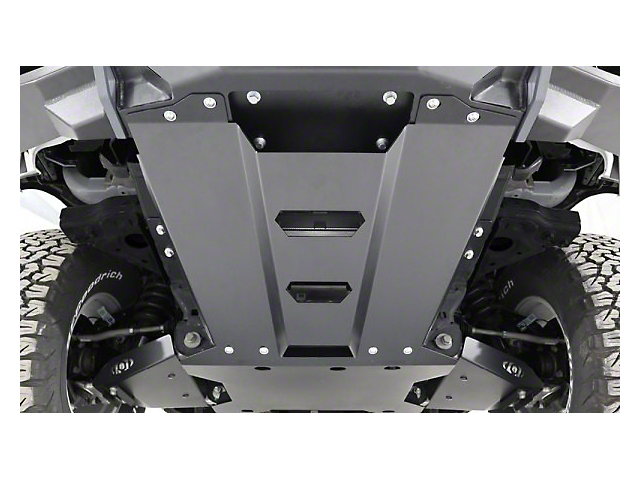 LoD Offroad Black Ops Front A-Arm Skid Plates; Black Texture (21-23 Bronco)
