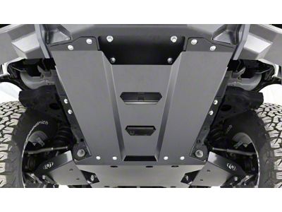 LoD Offroad Black Ops Front A-Arm Skid Plates; Black Texture (21-24 Bronco)