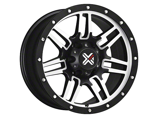 DX4 Wheels 7S Flat Black Machined 6-Lug Wheel; 16x8; 18mm Offset (21-23 Bronco, Excluding Raptor)
