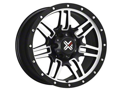 DX4 Wheels 7S Flat Black Machined 6-Lug Wheel; 16x8; 18mm Offset (05-15 Tacoma)