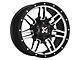 DX4 Wheels 7S Flat Black Machined 6-Lug Wheel; 16x8; 18mm Offset (05-15 Tacoma)