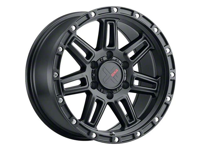 DX4 Wheels REBEL Flat Black 6-Lug Wheel; 16x8; -6mm Offset (10-24 4Runner)
