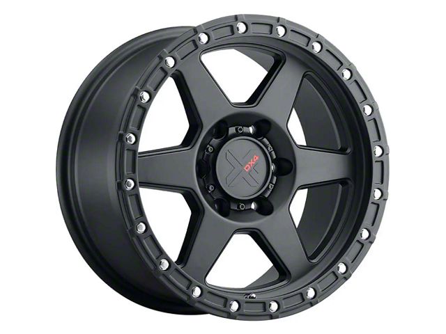 DX4 Wheels RECON Flat Black 6-Lug Wheel; 16x8; 10mm Offset (10-24 4Runner)