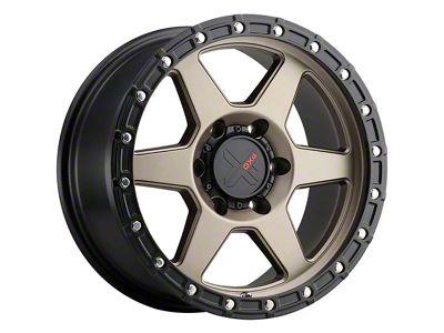 DX4 Wheels RECON Matte Bronze with Black Ring 6-Lug Wheel; 16x8; -6mm Offset (03-09 4Runner)